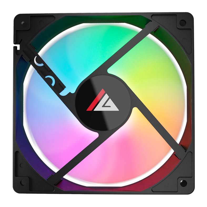 Ventoinha Acegeek RW12, 120mm, Rainbow, Preto, AG-RW12-BK