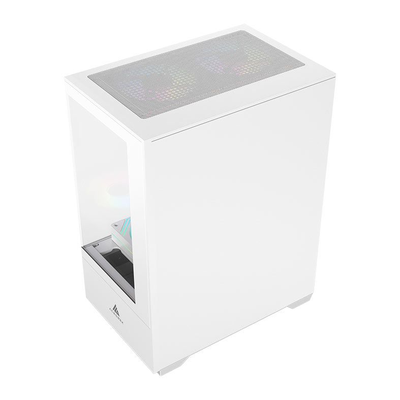 Gabinete Gamer Acegeek Shadow, Mini-Tower, Lateral de Vidro, Branco, AG-SHADOW-WH