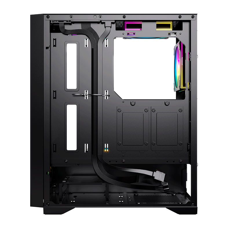 Gabinete Gamer Acegeek Shield D440, Mid-Tower, Lateral de Vidro, Preto, AG-SHIELD-D440-BK