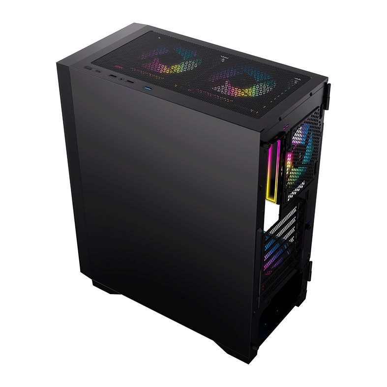 Gabinete Gamer Acegeek Shield D440, Mid-Tower, Lateral de Vidro, Preto, AG-SHIELD-D440-BK