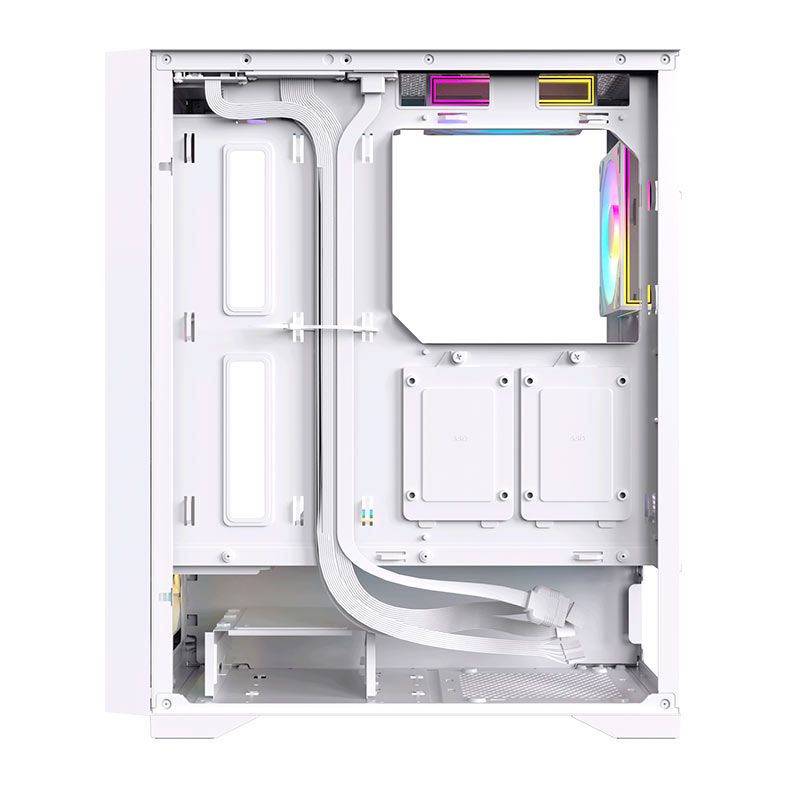 Gabinete Gamer Acegeek Shield D440, Mid-Tower, Lateral de Vidro, Branco, AG-SHIELD-D440-WH