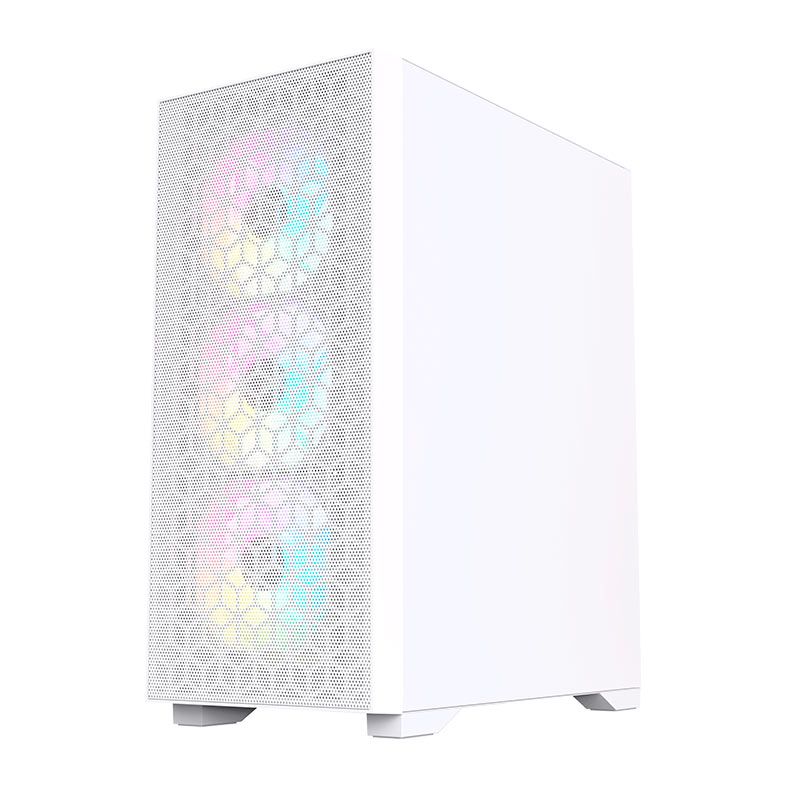 Gabinete Gamer Acegeek Shield D440, Mid-Tower, Lateral de Vidro, Branco, AG-SHIELD-D440-WH