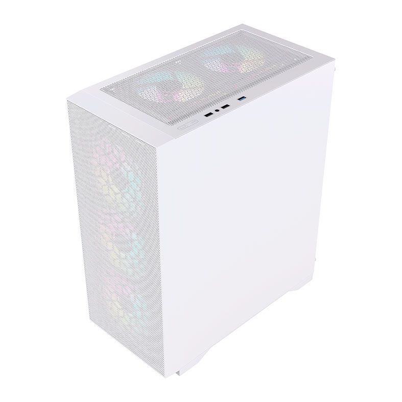Gabinete Gamer Acegeek Shield D440, Mid-Tower, Lateral de Vidro, Branco, AG-SHIELD-D440-WH