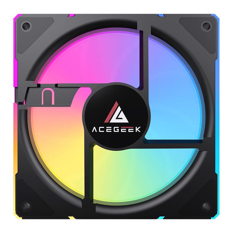 Ventoinha Acegeek Silverline, ARGB, 120mm, Preto, AG-SILVERLINE-BK