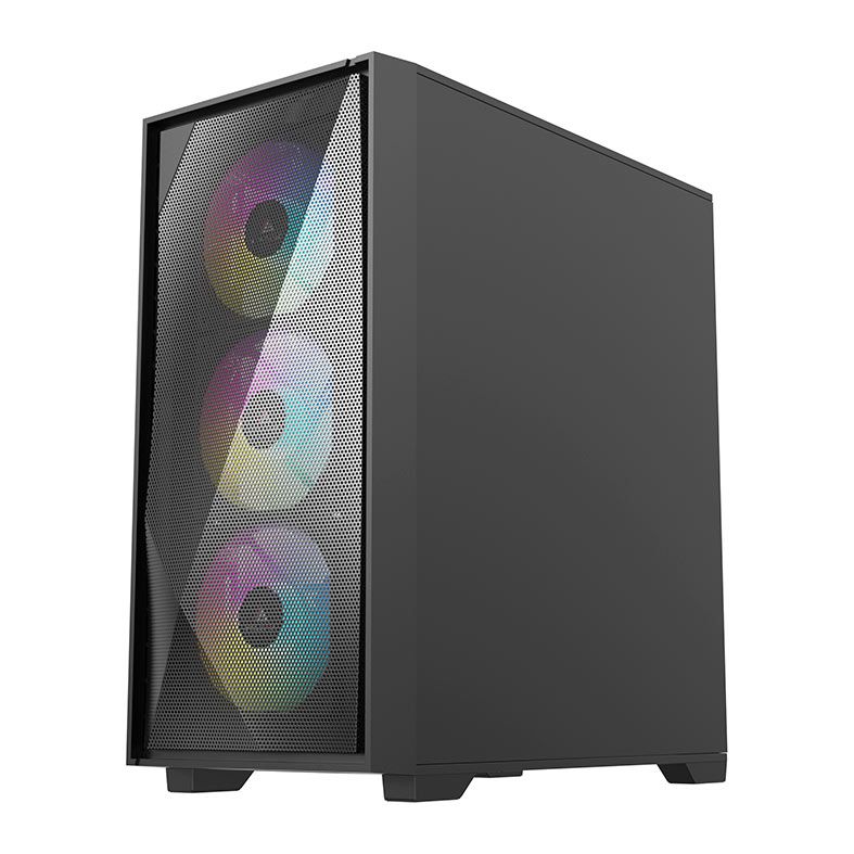 Gabinete Gamer Acegeek Striker A411 Mesh, Mid-Tower, Lateral de Vidro, Preto, AG-STRIKER-A411-BK
