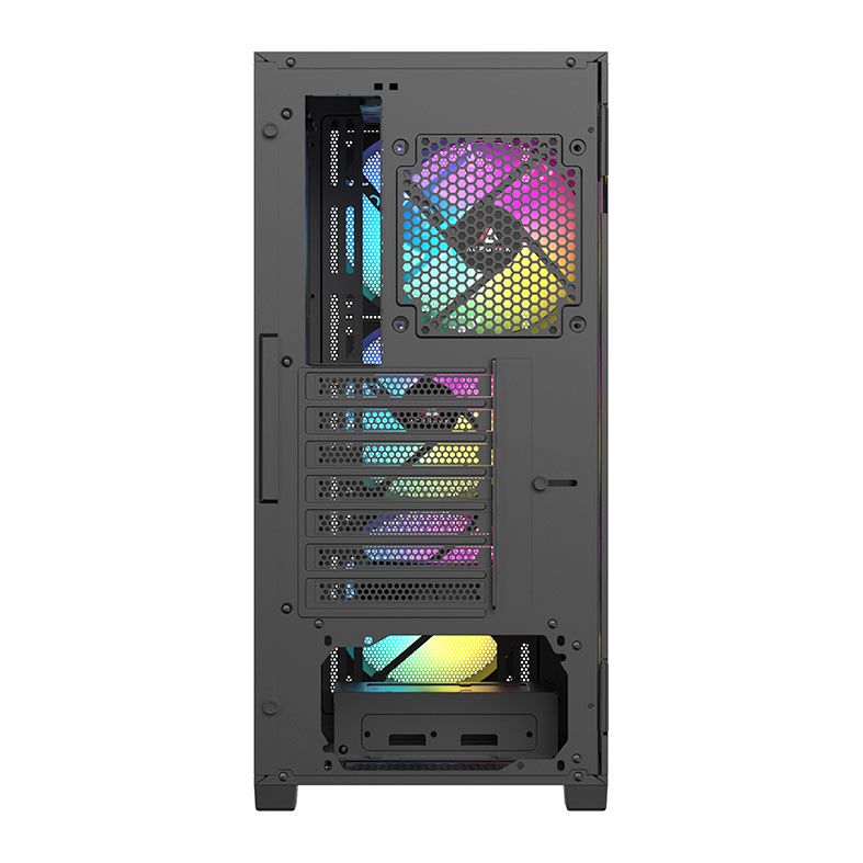 Gabinete Gamer Acegeek Striker A411 Mesh, Mid-Tower, Lateral de Vidro, Preto, AG-STRIKER-A411-BK