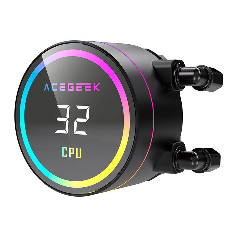 Water Cooler Acegeek Temp C360, ARGB, 360mm, Preto, AG-TEMPC360-BK