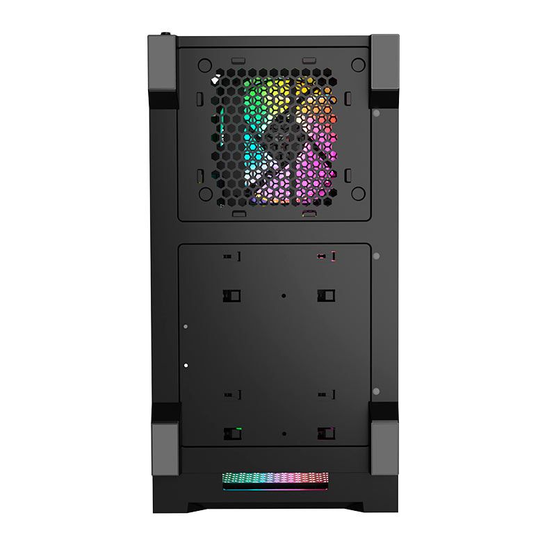 Gabinete Gamer Acegeek Tempest A370, Mid-Tower, Lateral de Vidro, Preto, AG-TEMPEST-A370-BK