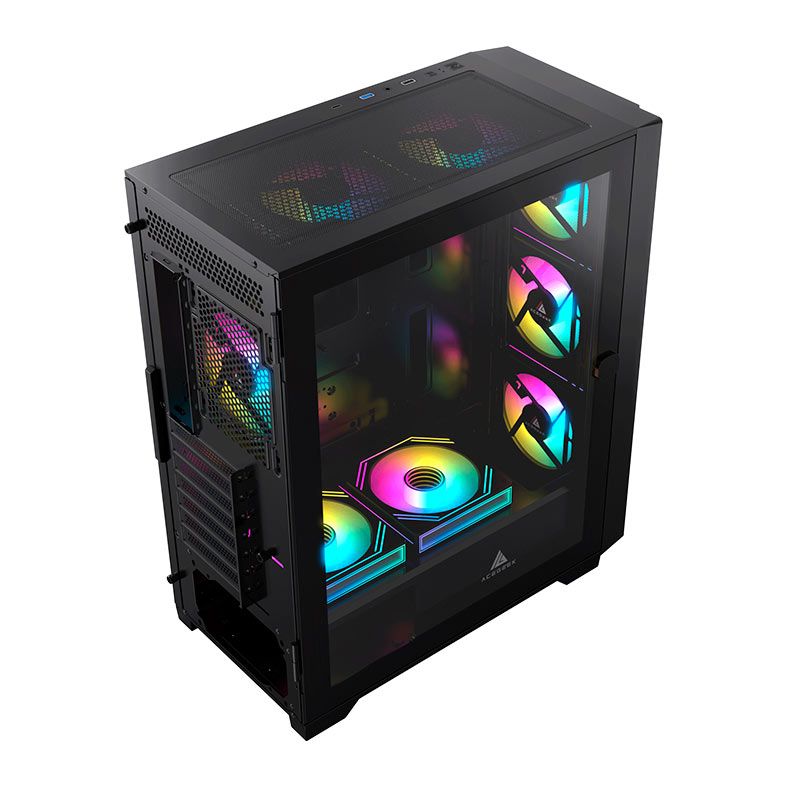 Gabinete Gamer Acegeek Terminator Type C, Mid-Tower, Lateral de