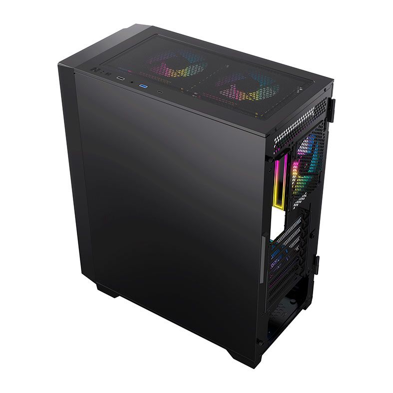 Gabinete Gamer Acegeek Terminator Type C, Mid-Tower, Lateral de