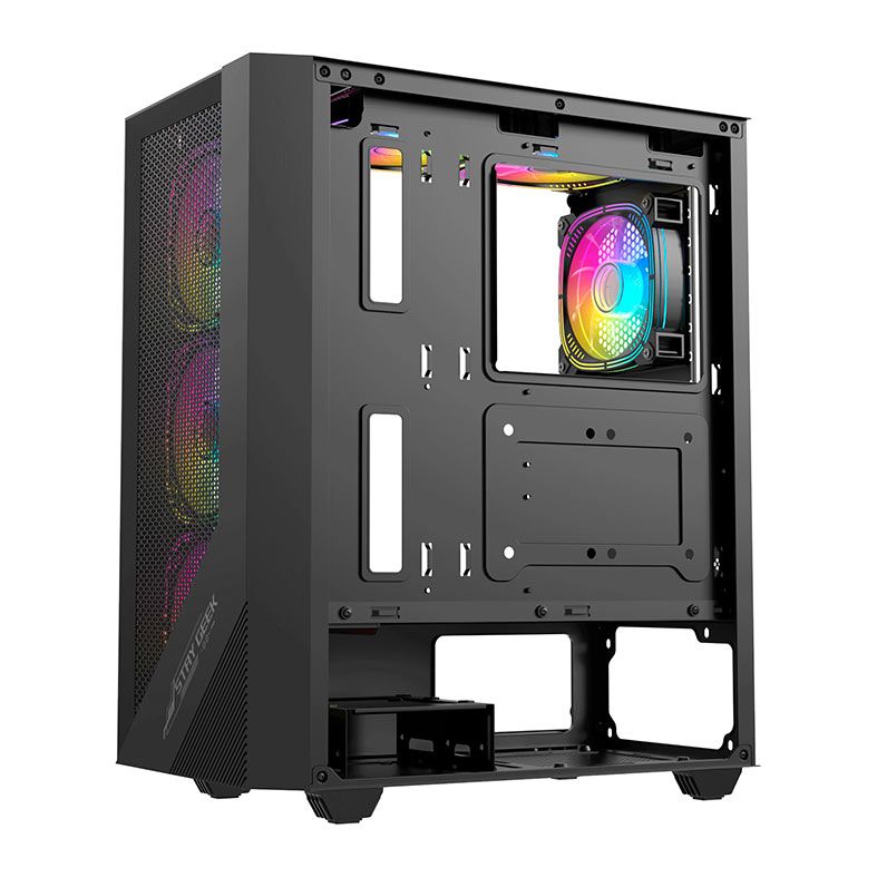 Gabinete Gamer Acegeek Utopia K445, Mid-Tower, Lateral de Vidro, Preto, AG-UTOPIA-K445-BK