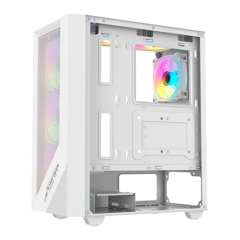 Gabinete Gamer Acegeek Utopia K445, Mid-Tower, Lateral de Vidro, Branco, AG-UTOPIA-K445-WH