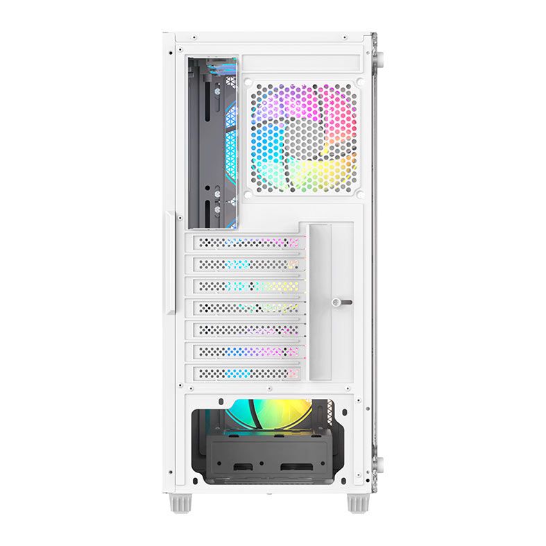 Gabinete Gamer Acegeek Utopia K445, Mid-Tower, Lateral de Vidro, Branco, AG-UTOPIA-K445-WH