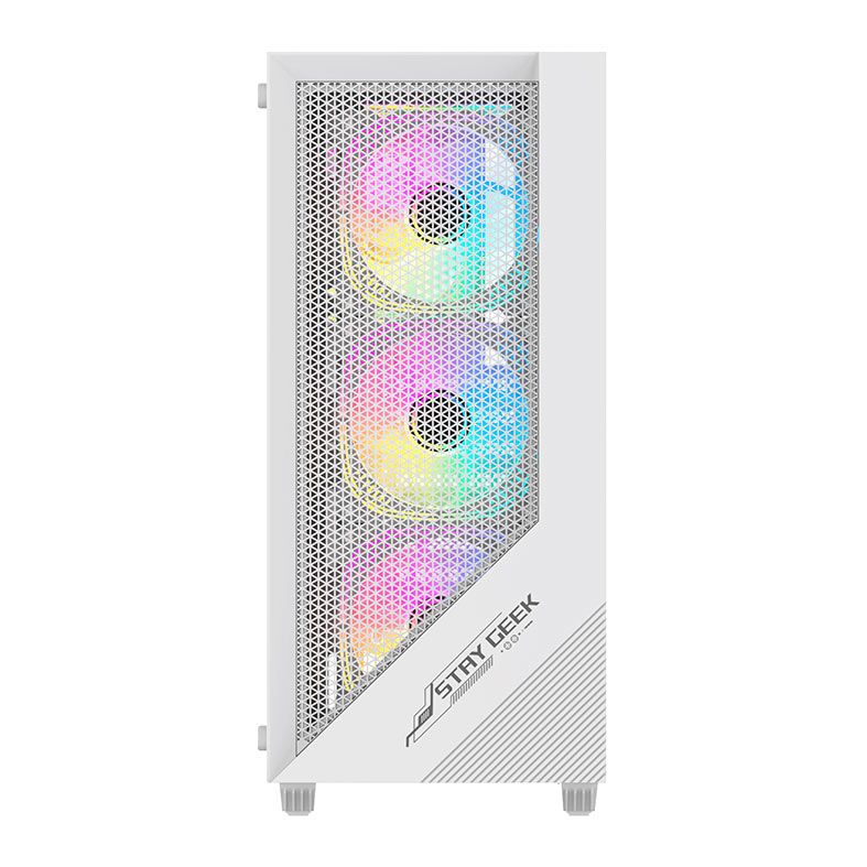 Gabinete Gamer Acegeek Utopia K445, Mid-Tower, Lateral de Vidro, Branco, AG-UTOPIA-K445-WH