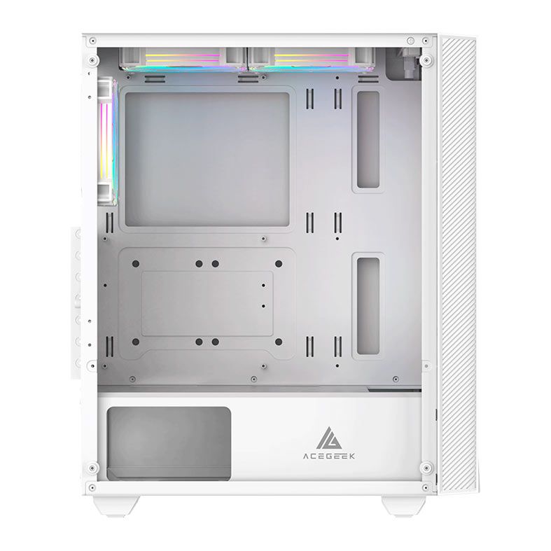 Gabinete Gamer Acegeek Utopia K445, Mid-Tower, Lateral de Vidro, Branco, AG-UTOPIA-K445-WH