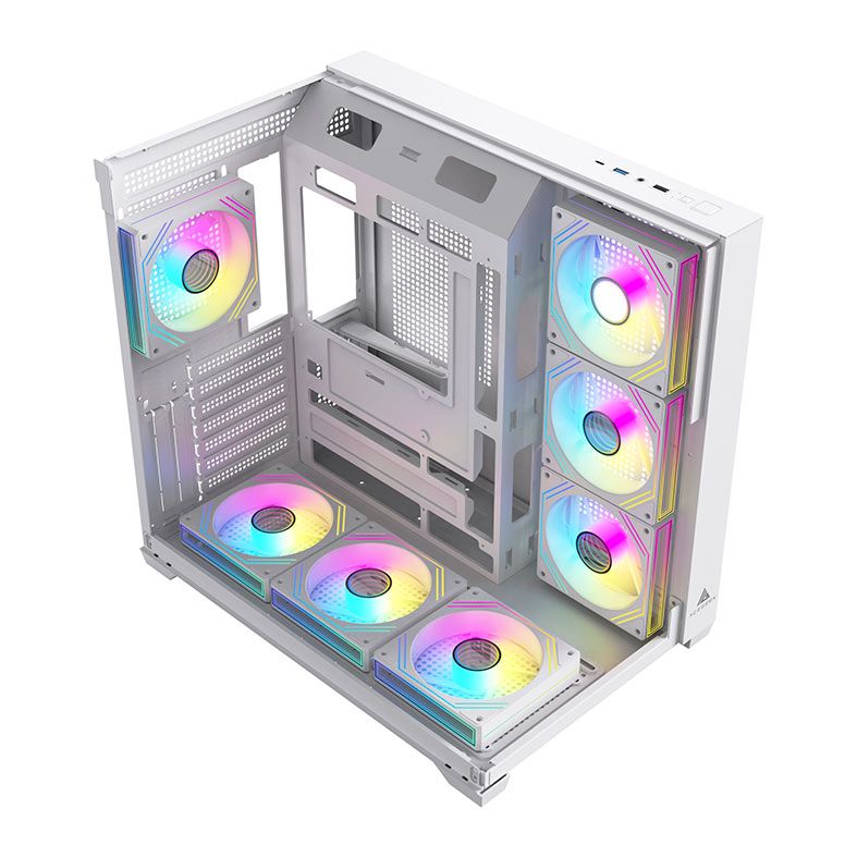 Gabinete Gamer Acegeek Viewmax, Mid-Tower, Lateral de Vidro