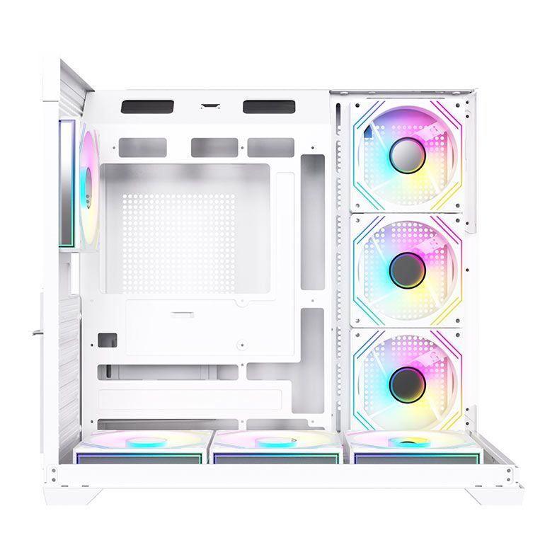 Gabinete Gamer Acegeek Viewmax, Mid-Tower, Lateral de Vidro, Branco, AG-VIEWMAX-WH