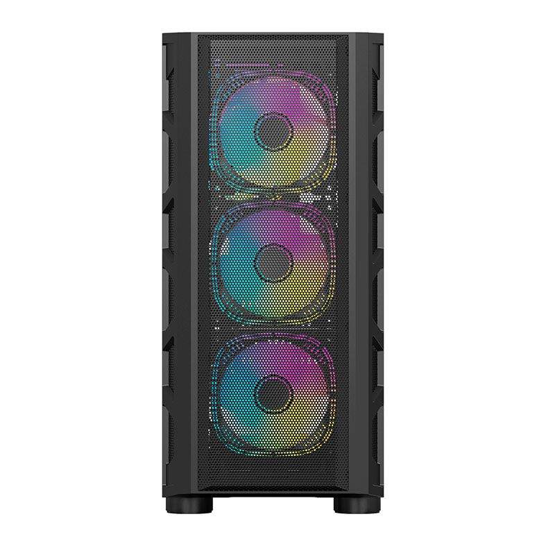 Gabinete Gamer Acegeek Warrior A380 Mesh, Full-Tower, Lateral de Vidro, Preto, AG-WARRIORA380MESH-BK