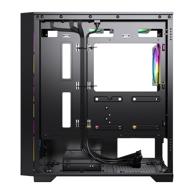 Gabinete Gamer Acegeek Xrader Mini, Mid-Tower, Lateral de Vidro, Preto, AG-XRADER-MINI-BK