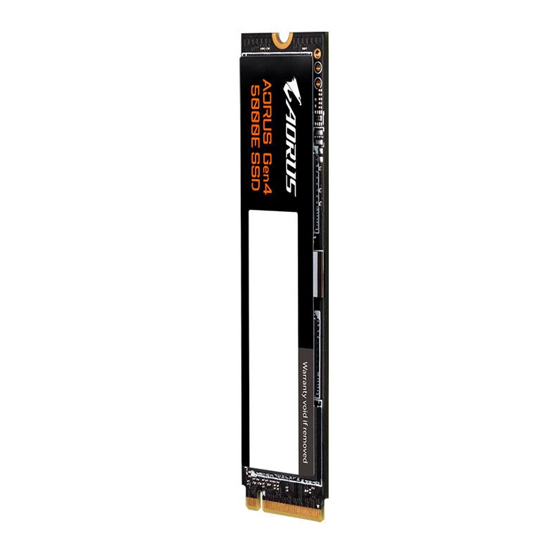 SSD Gigabyte Aorus Gen4 5000E, 2TB, M.2 2280, PCIe NVMe, Leitura 6500MB/s, Gravacao 6000MB/s, AG450E2TB-G