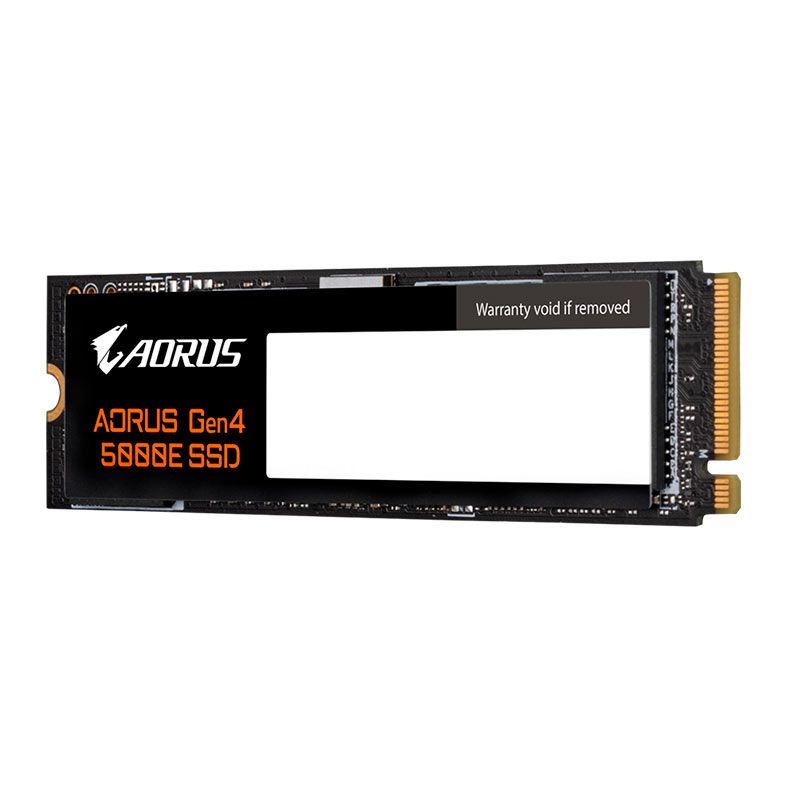 SSD Gigabyte Aorus Gen4 5000E, 500GB, M.2 2280, PCIe NVMe, Leitura 5000 MB/s, Gravacao 3800 MB/s, AG450E500G-G
