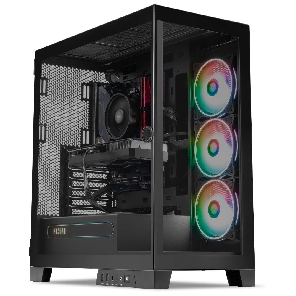 PC Gamer Pichau Cris II, AMD Ryzen 7 5700X, Radeon RX 7600 8GB, 16GB DDR4, SSD M.2 1TB 