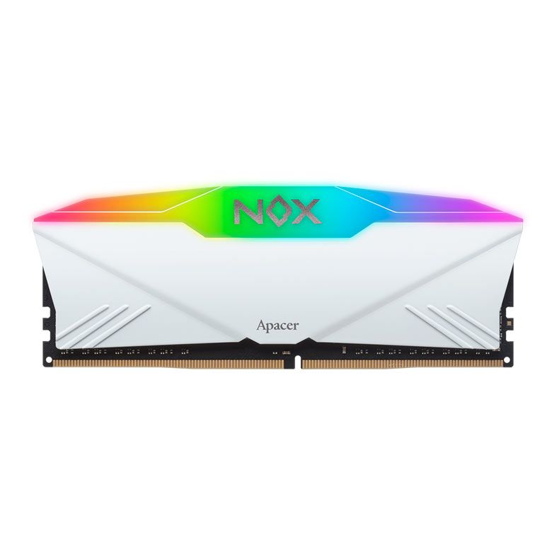 Memoria Apacer Nox, RGB, 8GB (1x8GB), DDR4, 3200MHz, C16, Branca, AH4U08G32C28YNWAA-1