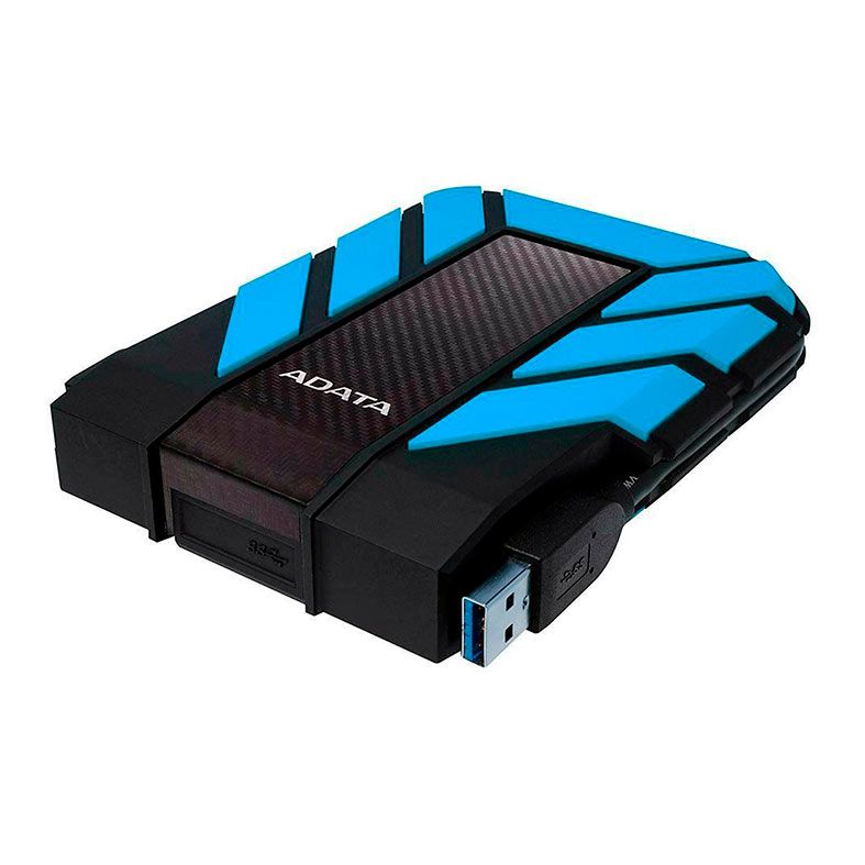 HD Externo ADATA HD710 Pro Durable, 2TB, Preto e Azul, USB 3.2,  AHD710P-2TU31-CBL