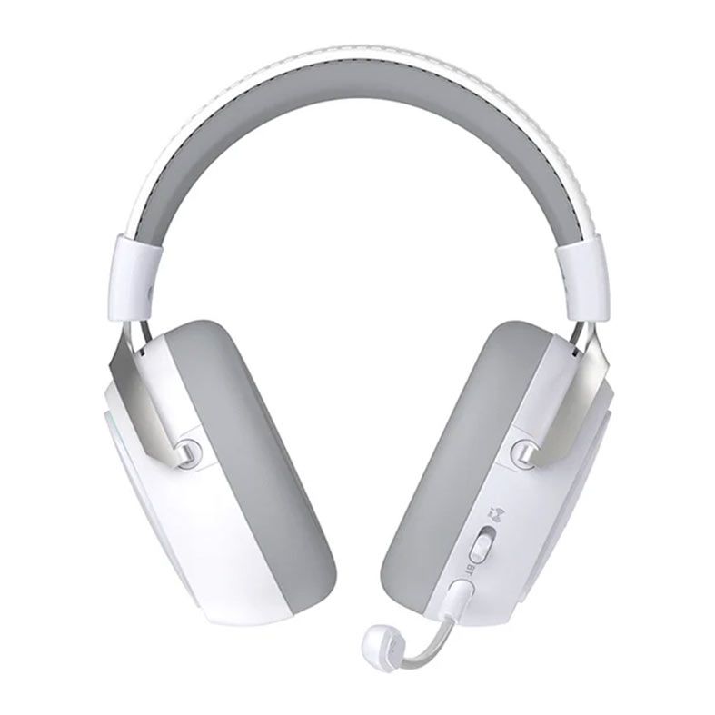 PRE VENDA - Headset Ajazz AHM10 Max, Drivers 53mm, RGB, Tri-Mode, Branco, AHM10MAX-WH