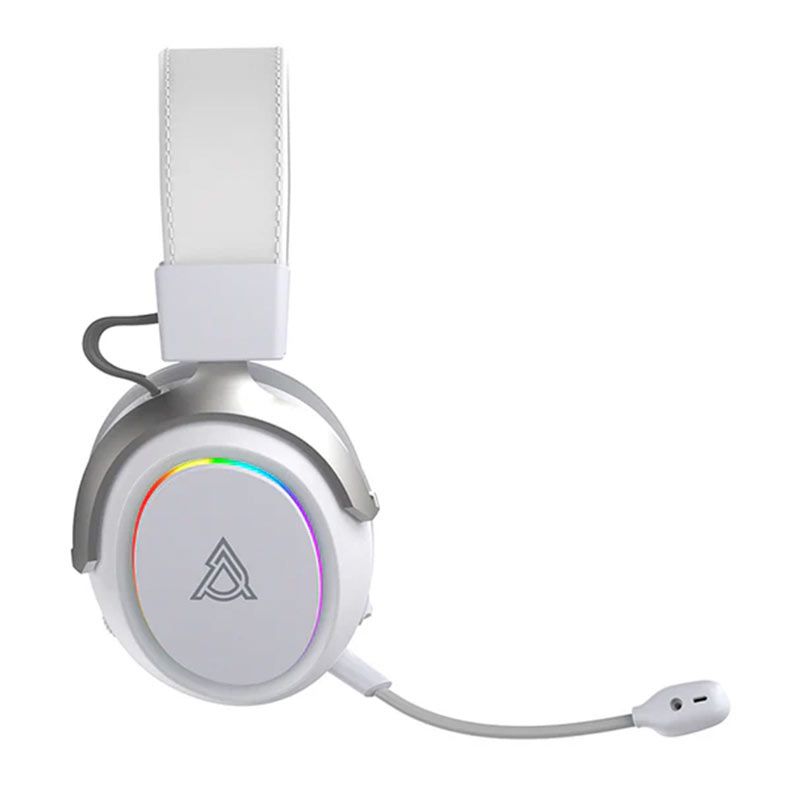 PRE VENDA - Headset Ajazz AHM10 Max, Drivers 53mm, RGB, Tri-Mode, Branco, AHM10MAX-WH