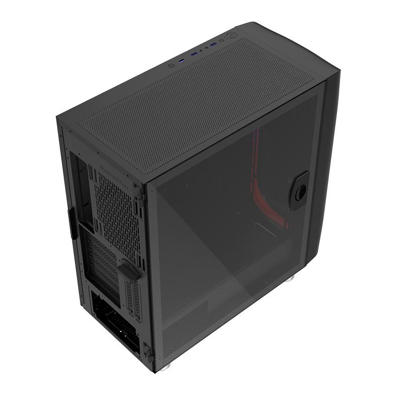 Gabinete Gamer Alseye AI, Full-Tower, Lateral de Vidro, Preto, AI-BK