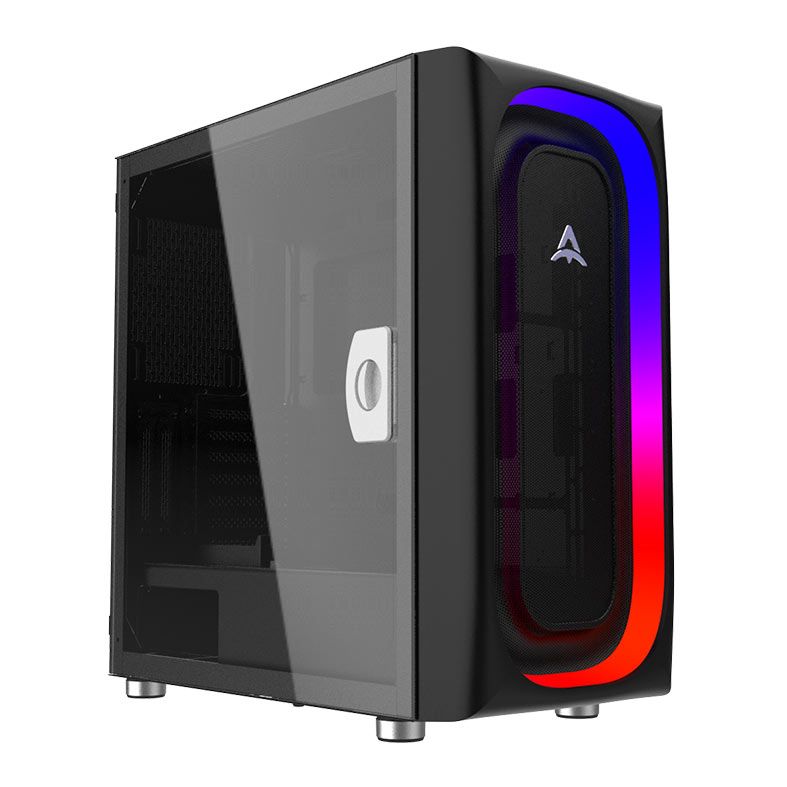 Gabinete Gamer Alseye AI, Full-Tower, Lateral de Vidro, Preto, AI-BK