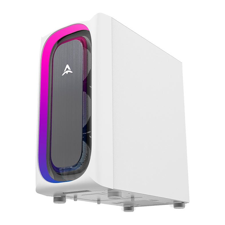 Gabinete Gamer Alseye Ai Pro, RGB, Full-Tower, Lateral de Vidro, Branco, ALSEYE-AI-PRO