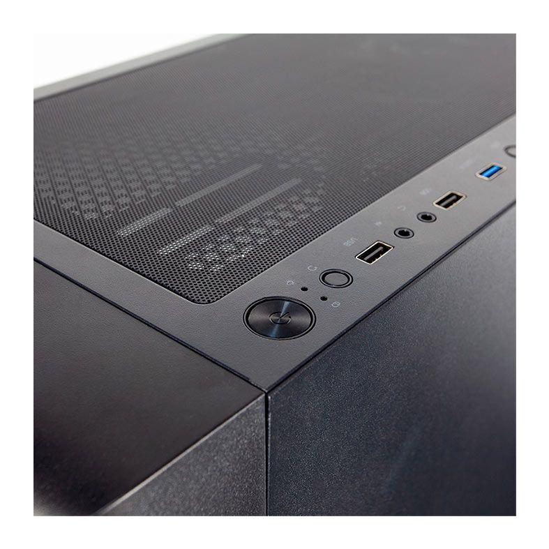 Gabinete Gamer Alseye AI-SE, Mid-Tower, Lateral de Vidro, Preto e Vermelho, AI-SE-ALSEYE