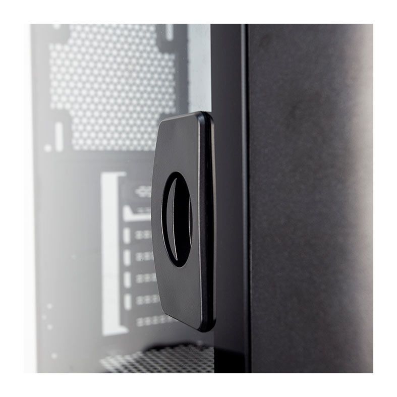 Gabinete Gamer Alseye AI-SE, Mid-Tower, Lateral de Vidro, Preto e Vermelho, AI-SE-ALSEYE