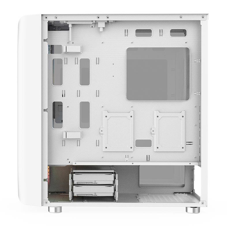 Gabinete Gamer Alseye AI, Full-Tower, Lateral de Vidro, Branco, AI-WH