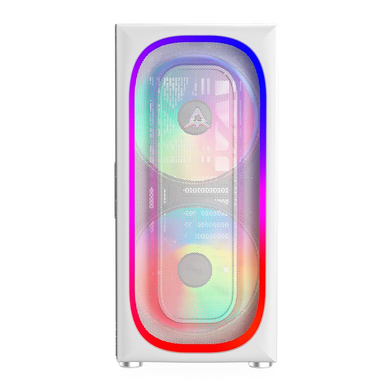 Gabinete Gamer Alseye AI, Full-Tower, Lateral de Vidro, Branco, AI-WH