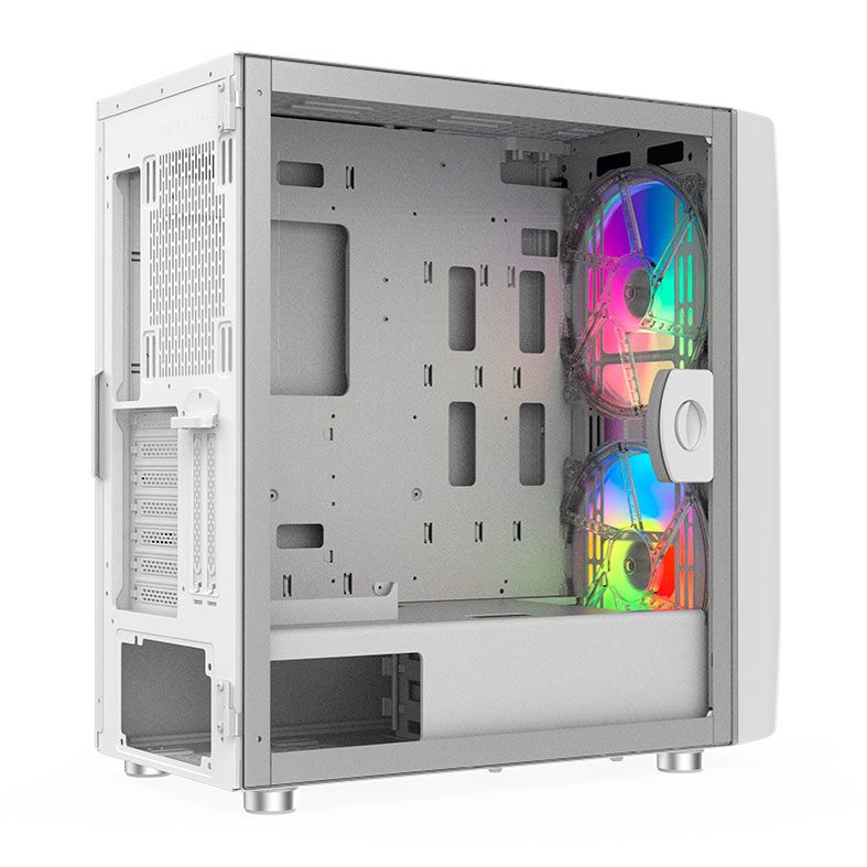 Gabinete Gamer Alseye AI, Full-Tower, Lateral de Vidro, Branco, AI-WH
