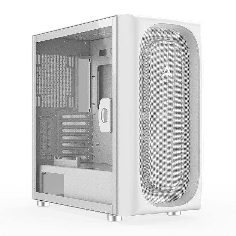 Gabinete Gamer Alseye AI, Full-Tower, Lateral de Vidro, Branco, AI-WH