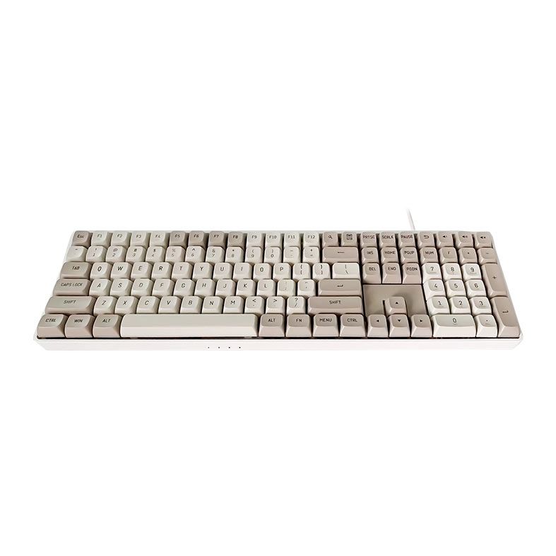 Teclado Mecanico Gamer Aigo A108, Switch Blue, USB-C, Marrom, AIGO-A108