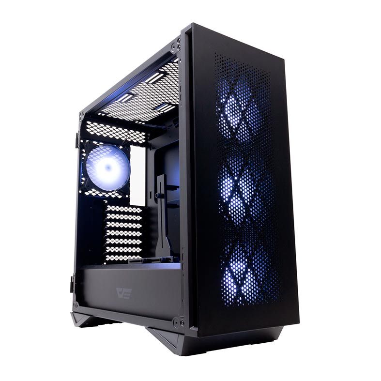 Gabinete Gamer Aigo DarkFlash DLS480 Preto Lateral Vidro
