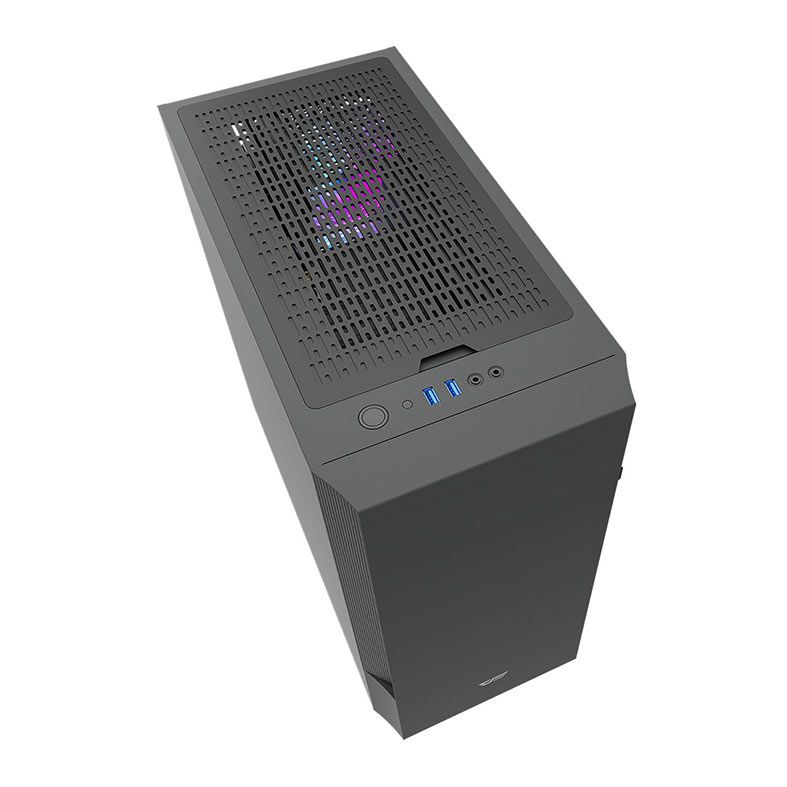 Gabinete Gamer Aigo DarkFlash V22, Mid-Tower, Lateral Vidro, Preto, CP-CASE-V22-BK