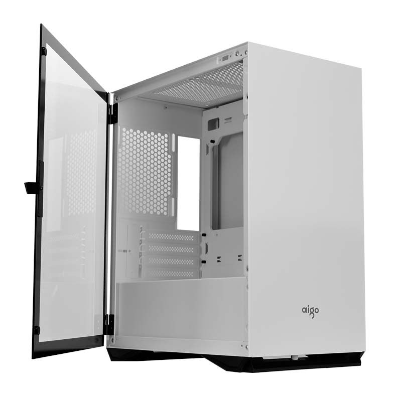 Gabinete Gamer Aigo DarkFlash DLM 22 Branco Lateral Vidro, Aigo-DarkFlash-DLM-22-WH