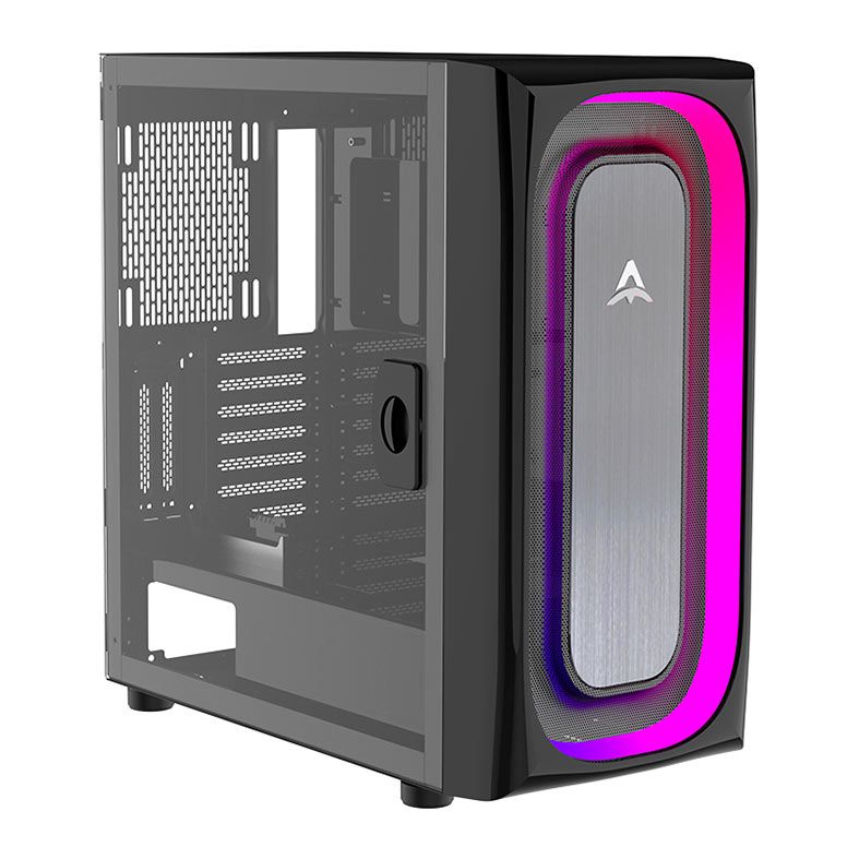 Gabinete Gamer Alseye Ai Pro, RGB, Full-Tower, Lateral de Vidro, Preto, AIPRO-B