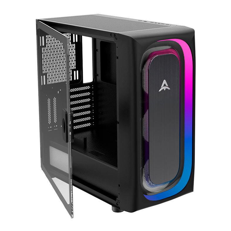 Gabinete Gamer Alseye Ai Pro, RGB, Full-Tower, Lateral de Vidro, Preto, AIPRO-B