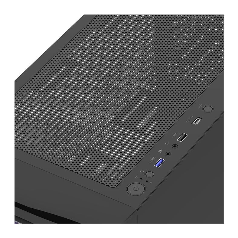 Gabinete Gamer Alseye Ai Pro, RGB, Full-Tower, Lateral de Vidro, Preto, AIPRO-B