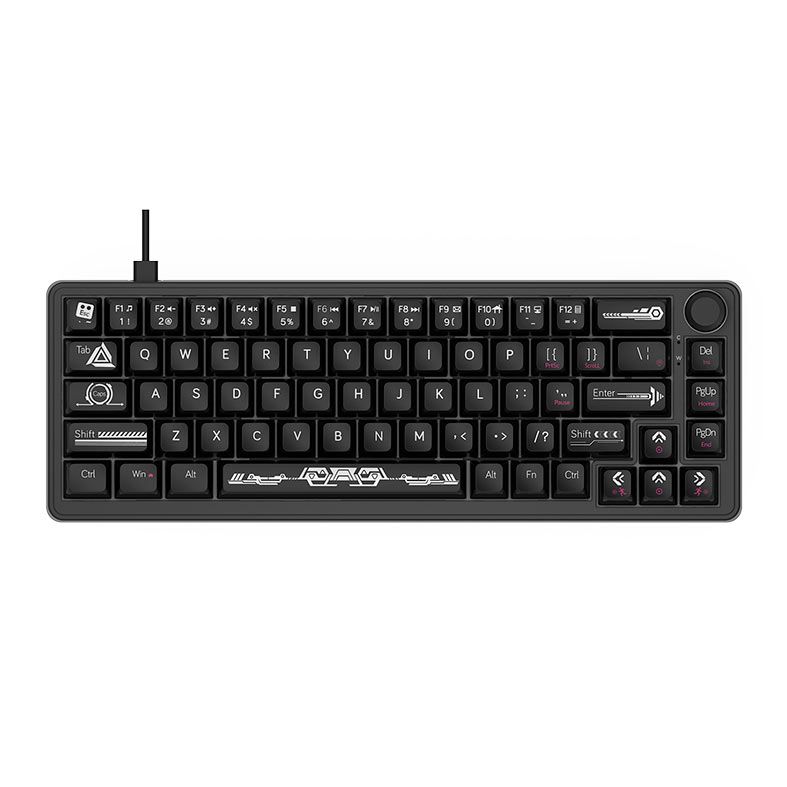 PRE VENDA - Teclado Mecanico Ajazz AK690, Rainbow, Switch Maillard, Transparent Black, AK690-TB