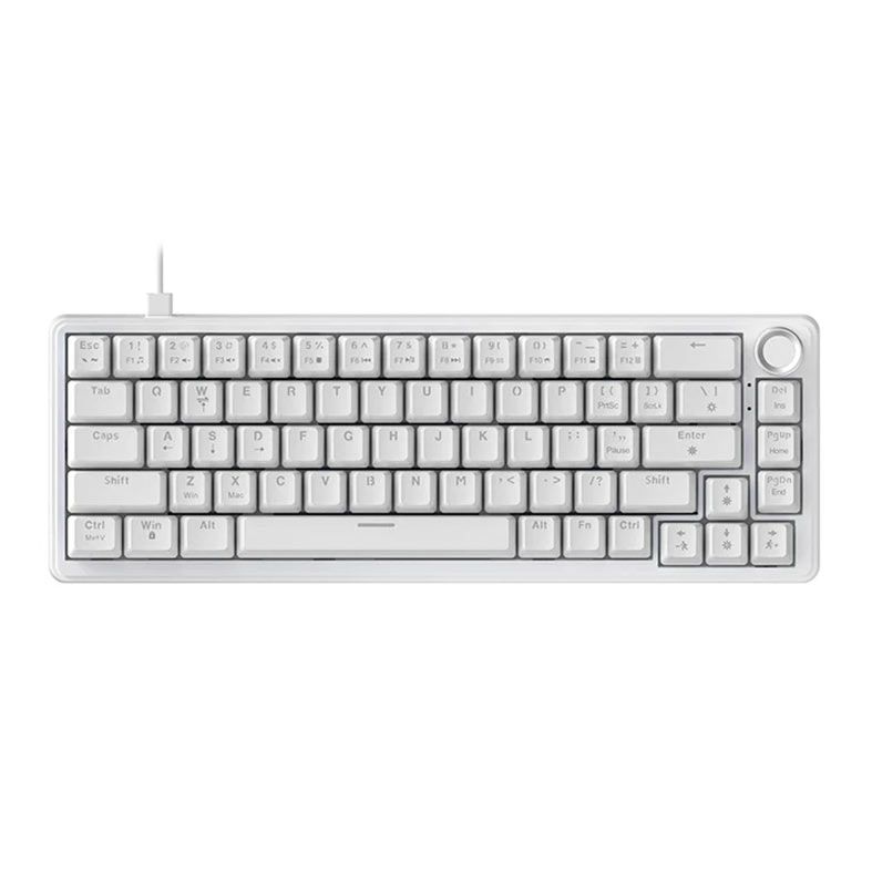 PRE VENDA - Teclado Mecanico Ajazz AK690, Rainbow, Switch Peach, White, AK690-WH