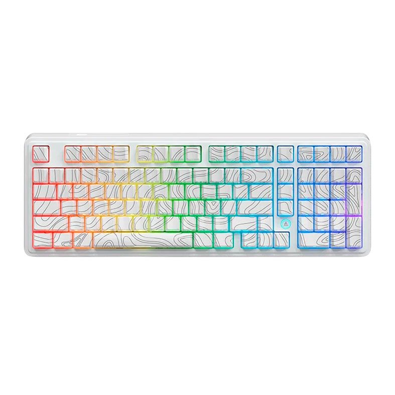 PRE VENDA - Teclado Magnetico Ajazz AK980 Max HE, ARGB, Switch Hall Effect, Contourns White, AK980MAX-CWH