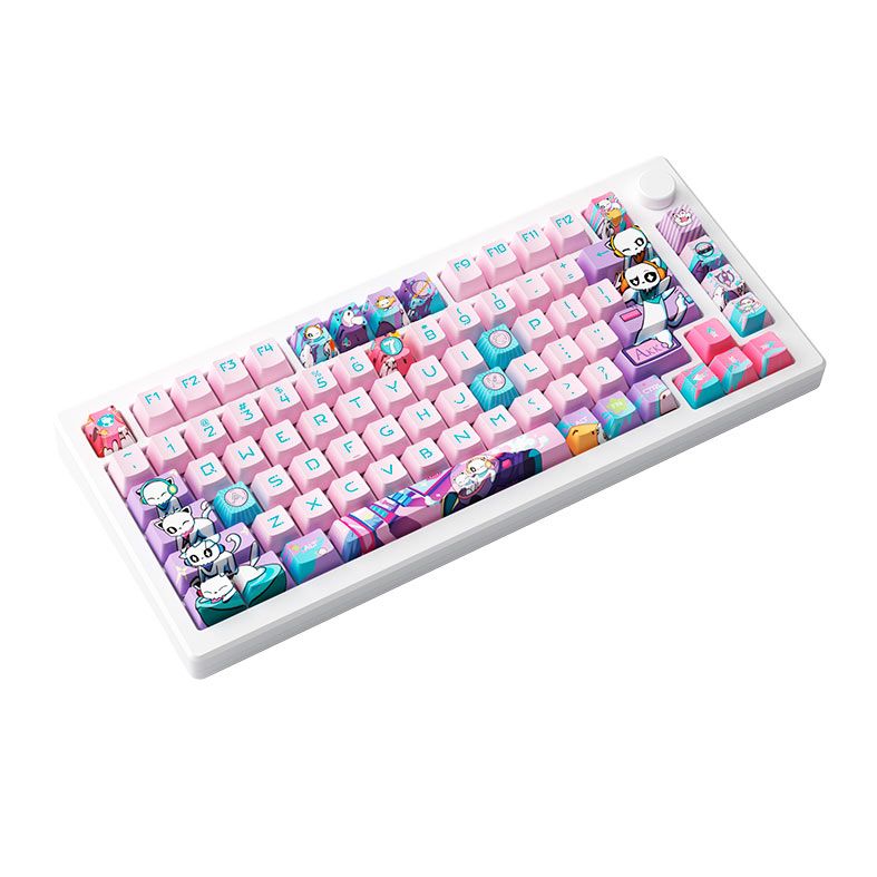 Teclado Mecanico Gamer Akko MOD 007 PC 7 Aniversario, RGB, Bluetooth, Switch Yellow Magnetic, AKKO-007PC-ANIVERSARIO